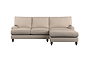 Marri Large Right Hand Chaise Sofa - Recycled Cotton Mocha-nkuku