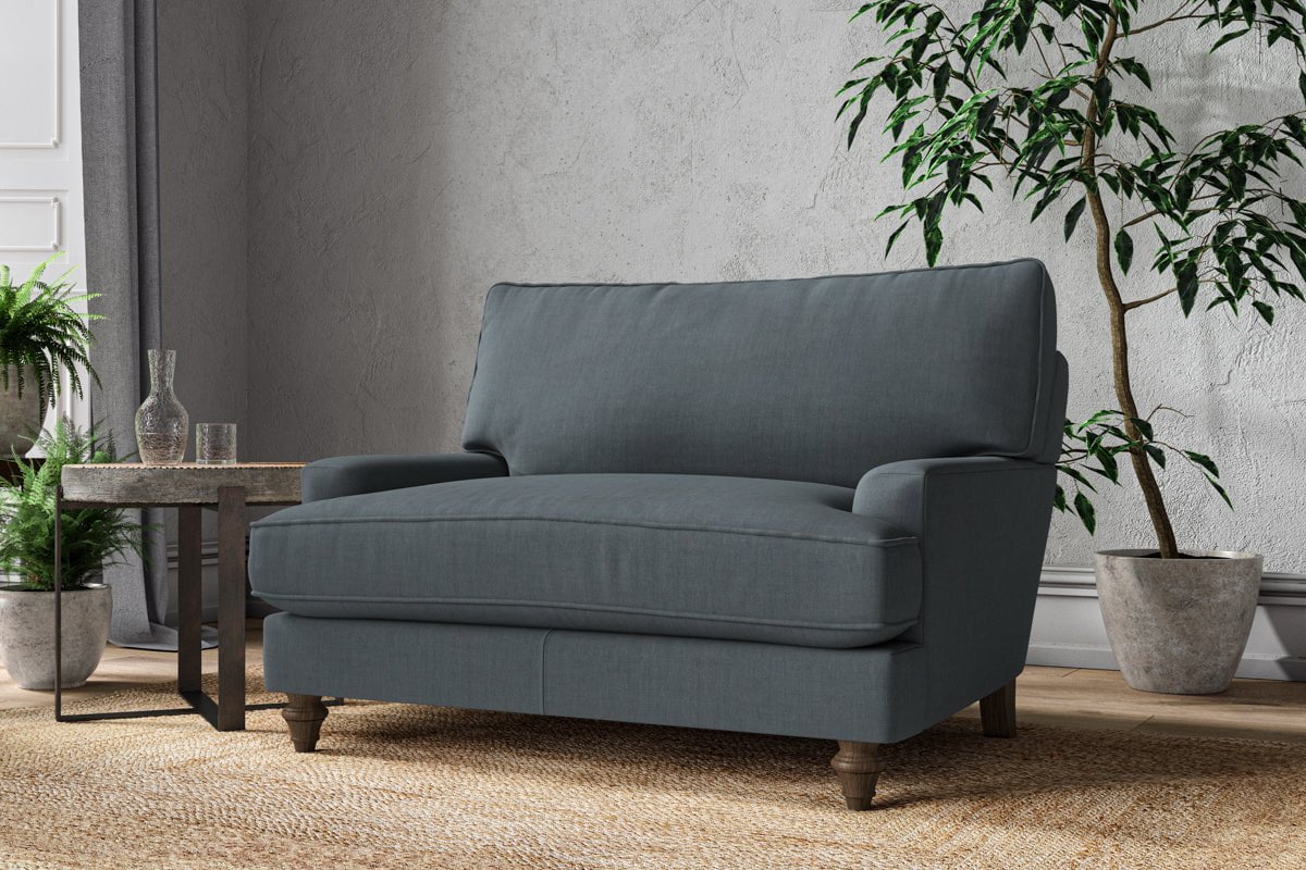 Marri Love Seat - Brera Linen Dusk-nkuku