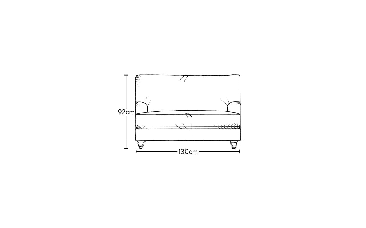 Marri Love Seat - Recycled Cotton Natural-nkuku