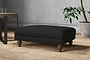 Marri Medium Footstool - Brera Linen Charcoal-nkuku