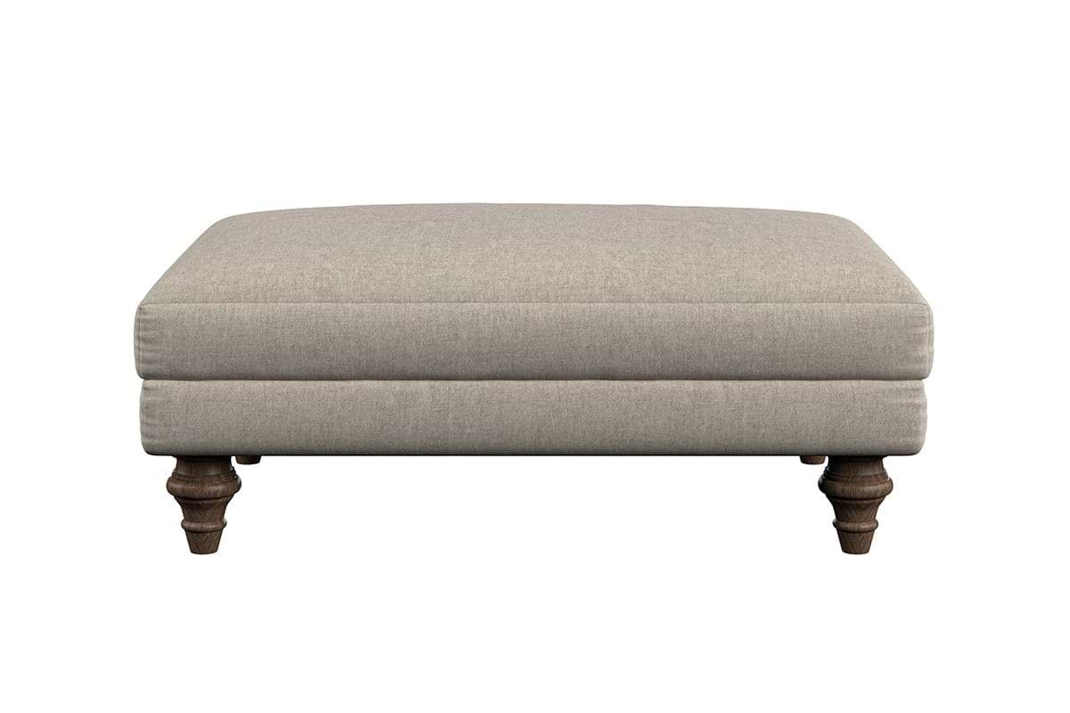 Marri Medium Footstool - Brera Linen Charcoal-nkuku