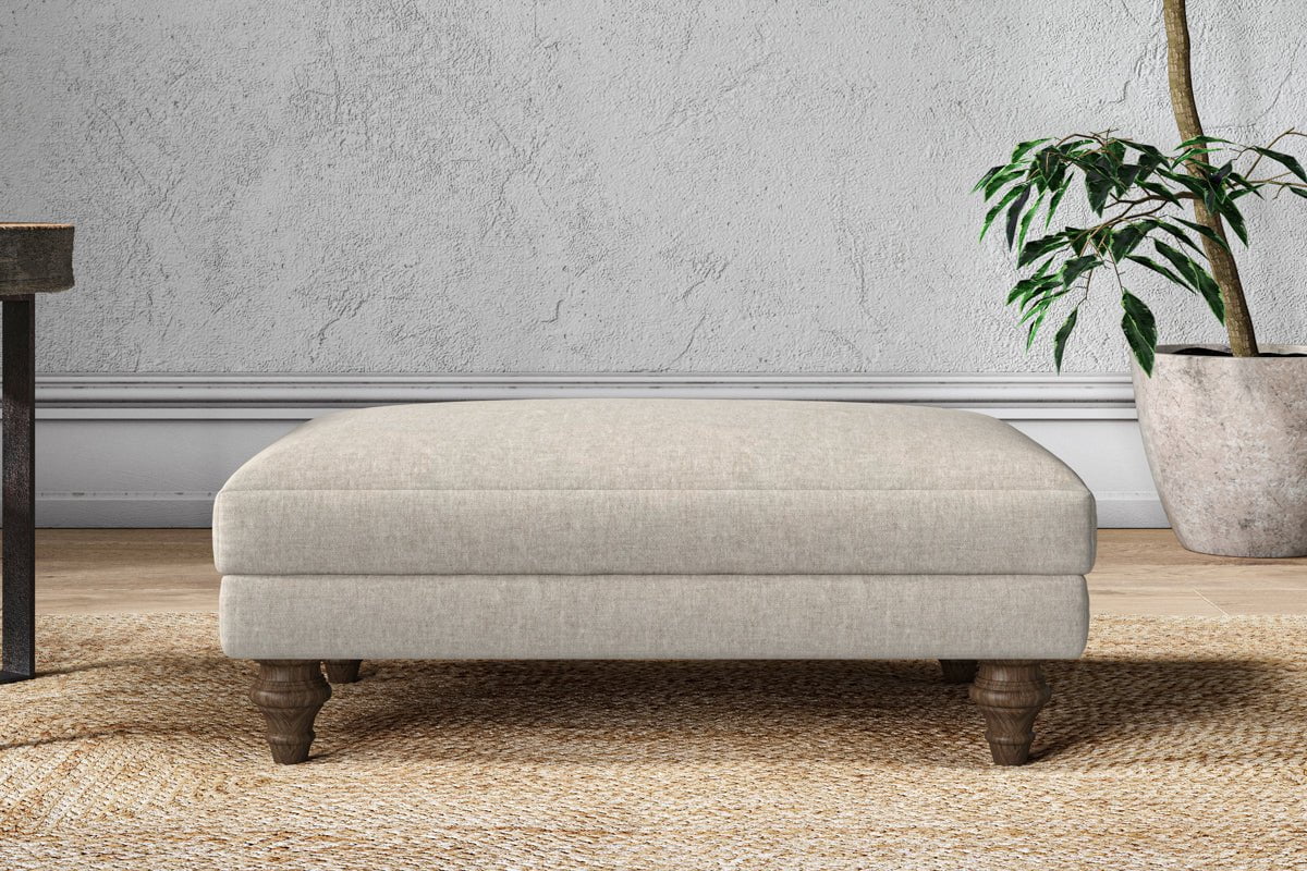 Marri Medium Footstool - Brera Linen Natural-nkuku