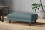 Marri Medium Footstool - Recycled Cotton Airforce-nkuku