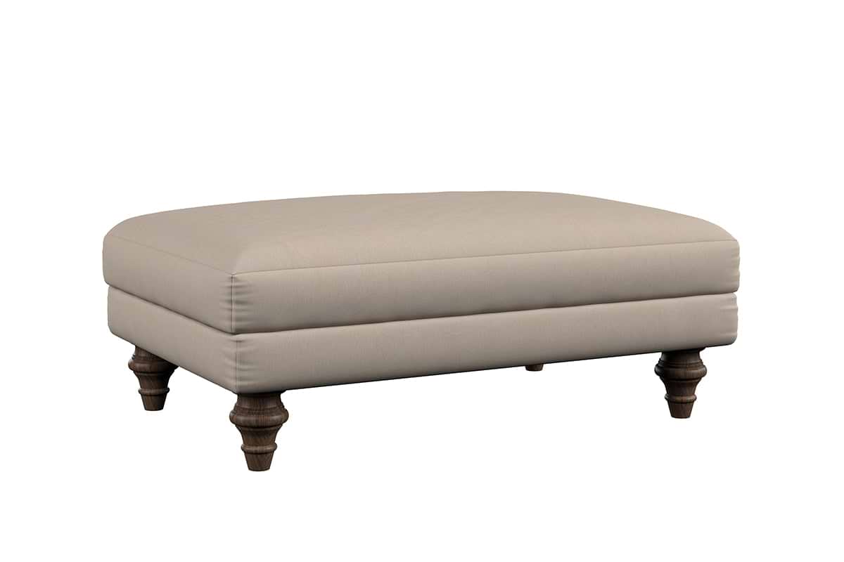 Marri Medium Footstool - Recycled Cotton Airforce-nkuku