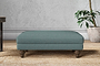 Marri Medium Footstool - Recycled Cotton Airforce-nkuku