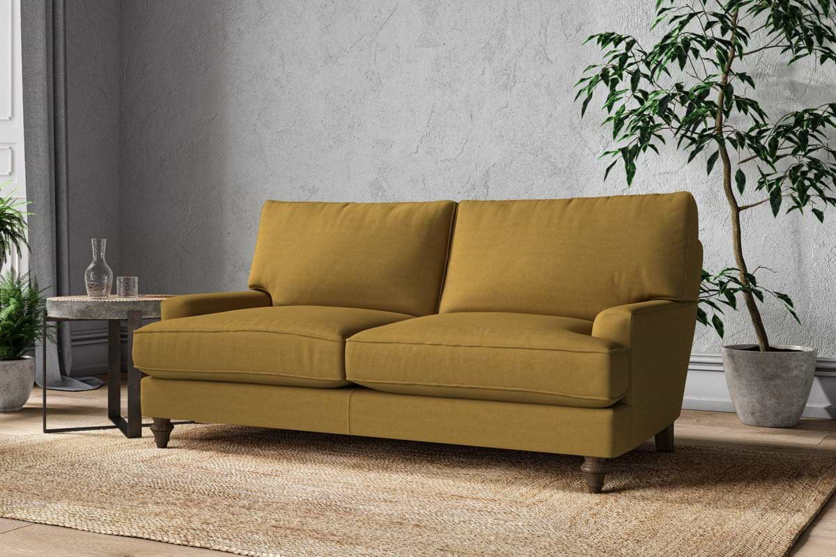 Marri Medium Sofa - Recycled Cotton Ochre-nkuku