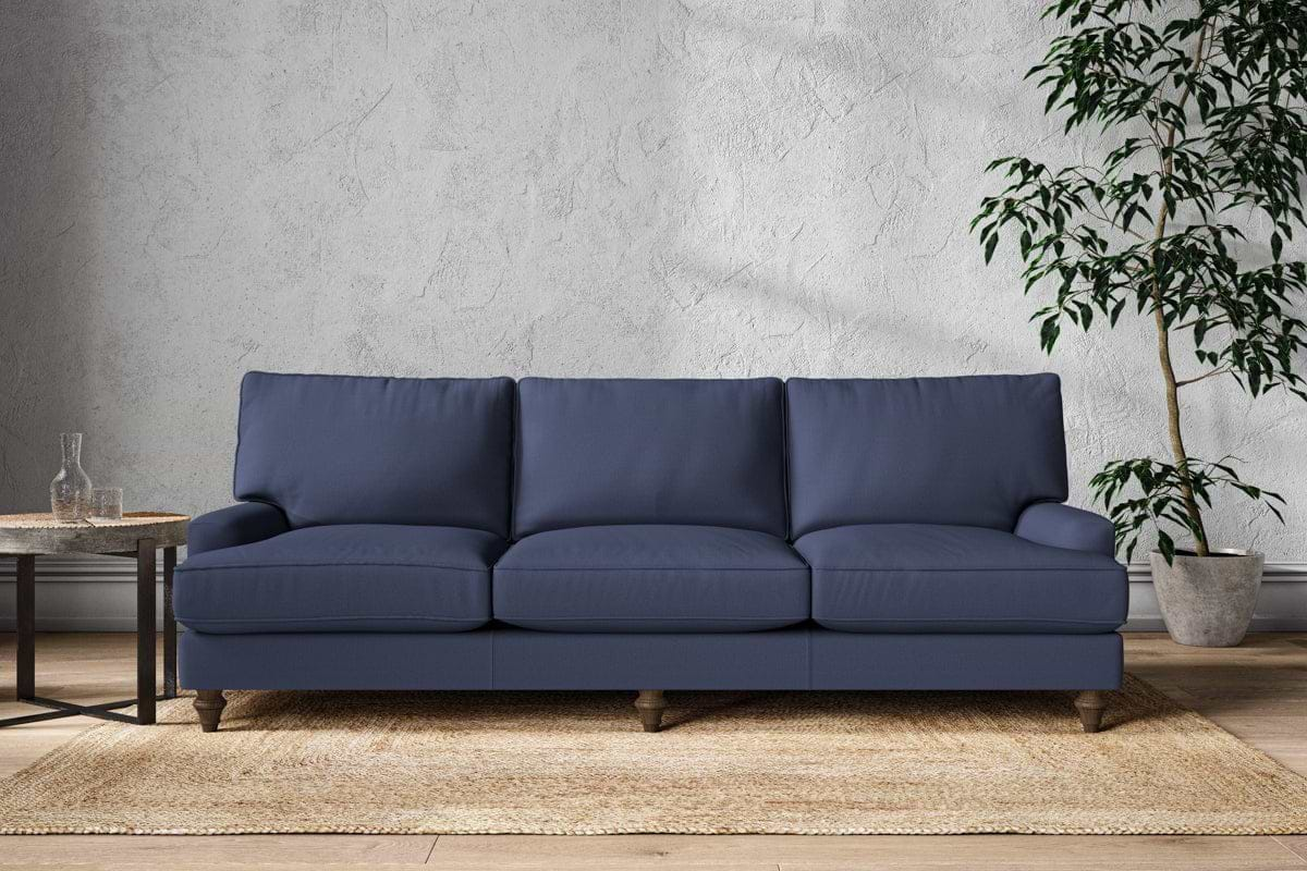 Marri Super Grand Sofa - Recycled Cotton Navy-nkuku