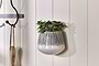 Matamba Ceramic Wall Hung Planter - Black Lines-nkuku