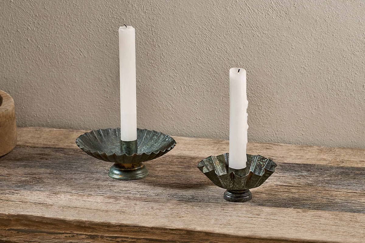 Matu Candle Holder - Antique Patina-nkuku