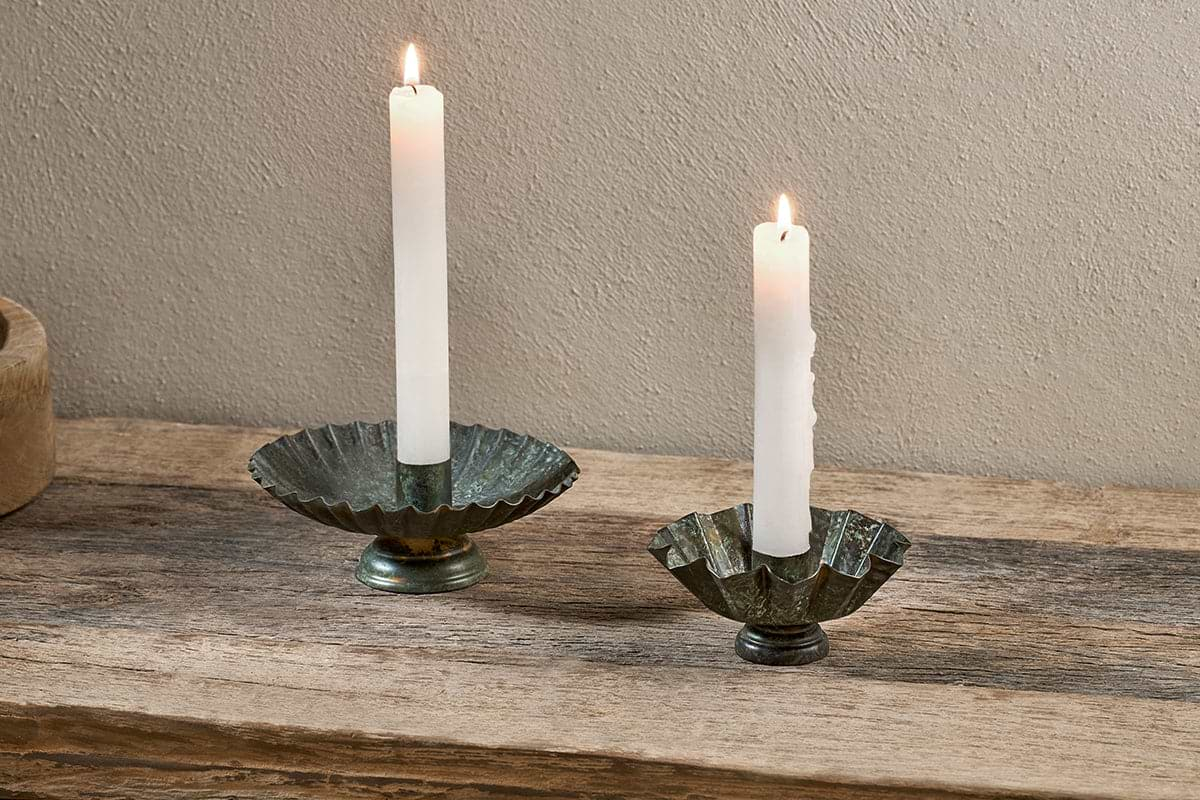 Matu Candle Holder - Antique Patina-nkuku