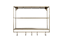 Meghana Iron Shelf With Hooks - Wide-nkuku