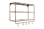 Meghana Iron Shelf With Hooks - Wide-nkuku