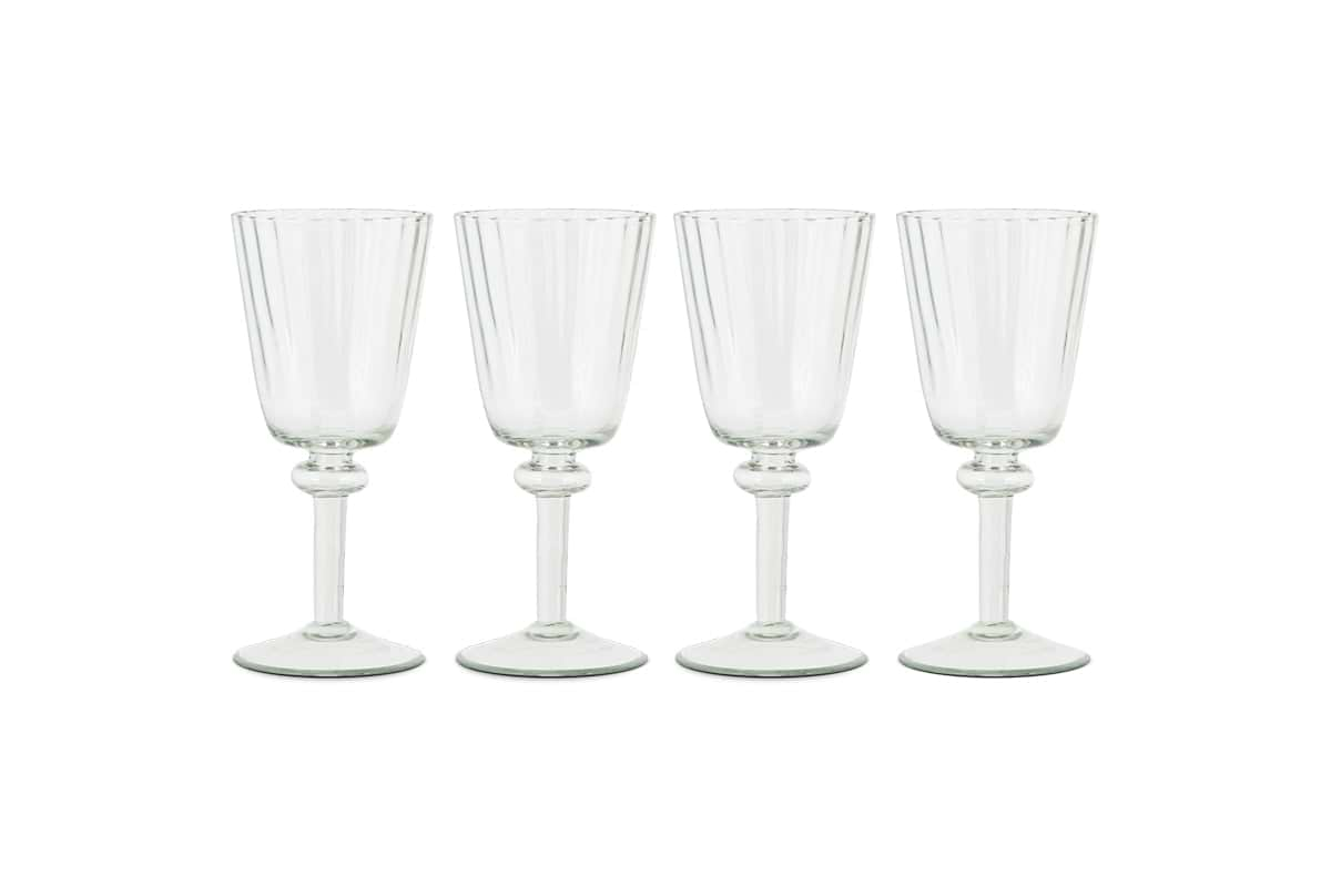 Minati Wine Glass - Clear - (Set of 4)-nkuku