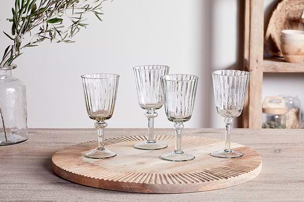 Minati Wine Glass - Clear - (Set of 4)-nkuku