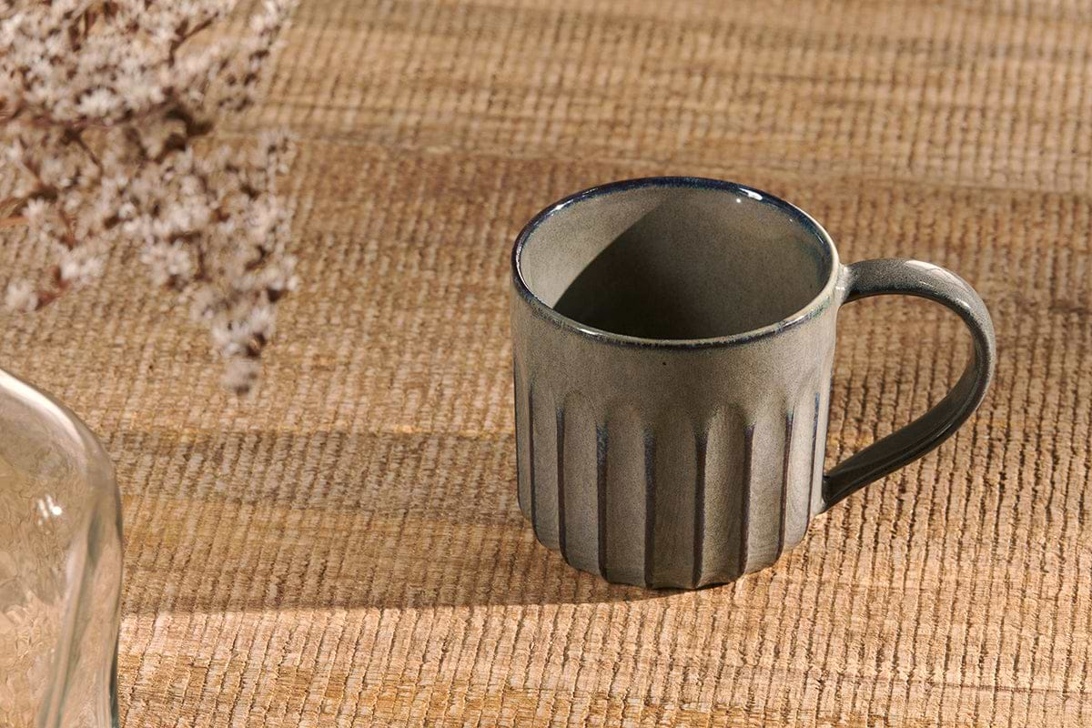 Moda Mug - Pewter (Set of 2)-nkuku