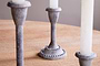 Moremi Candle Holders - Aged Zinc - (Set of 2)-nkuku