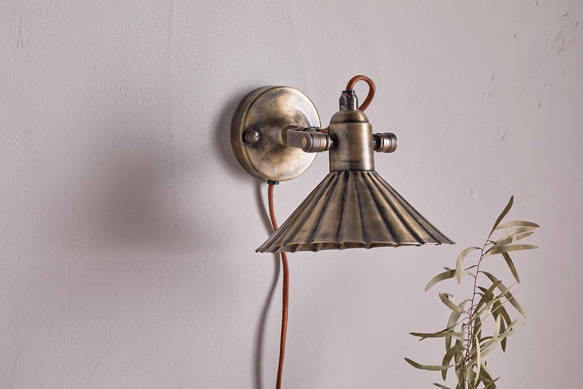 Moti Wall Lamp - Antique Brass-nkuku