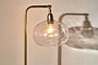 Mulia Recycled Glass Floor Lamp - Antique Brass-nkuku