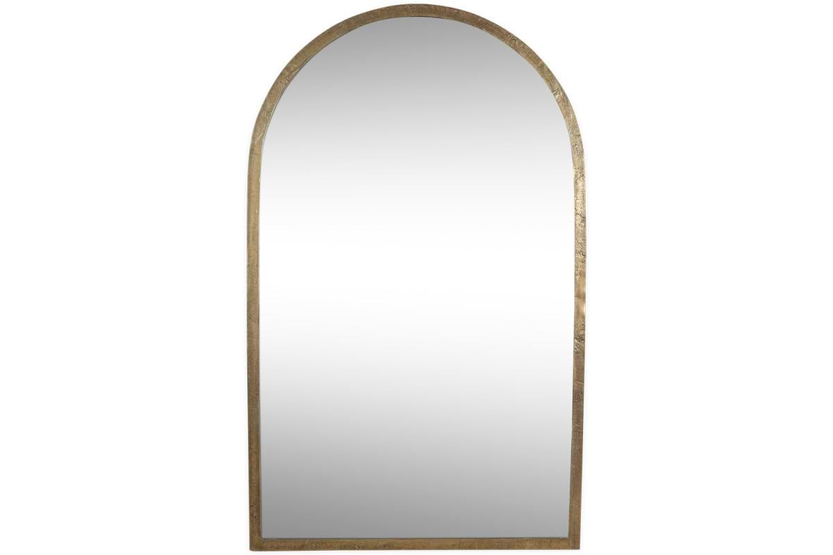 Murwara Full Length Arched Mirror - Antique Brass-nkuku