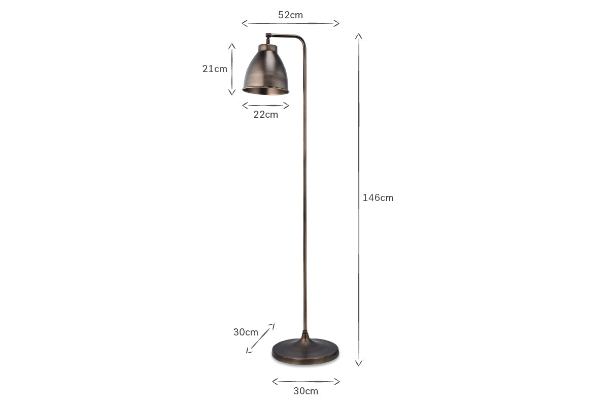 Muturi Floor Lamp - Aged Bronze-nkuku