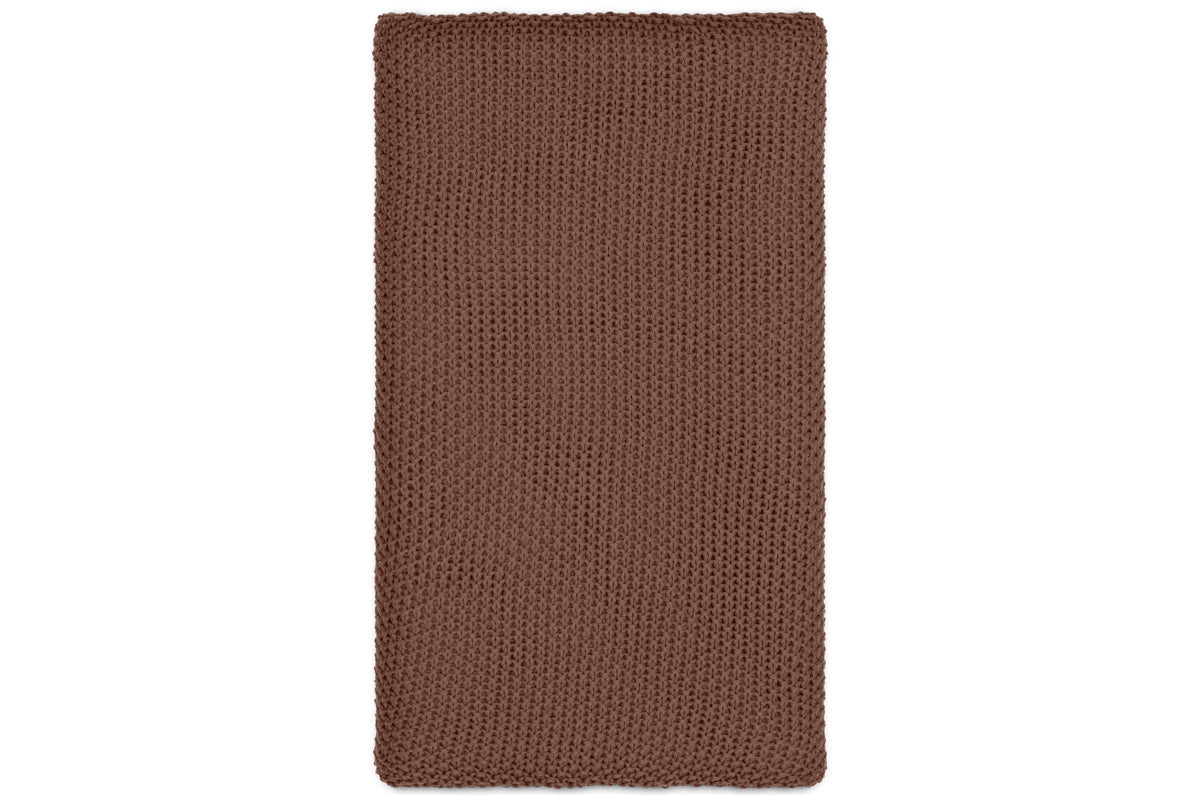 Nahan Moss Stitch Cotton Throw - Rust