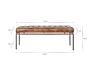 Nasan Leather Upholstered Bench