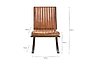 Narwana Ribbed Leather Lounger - Aged Tan
