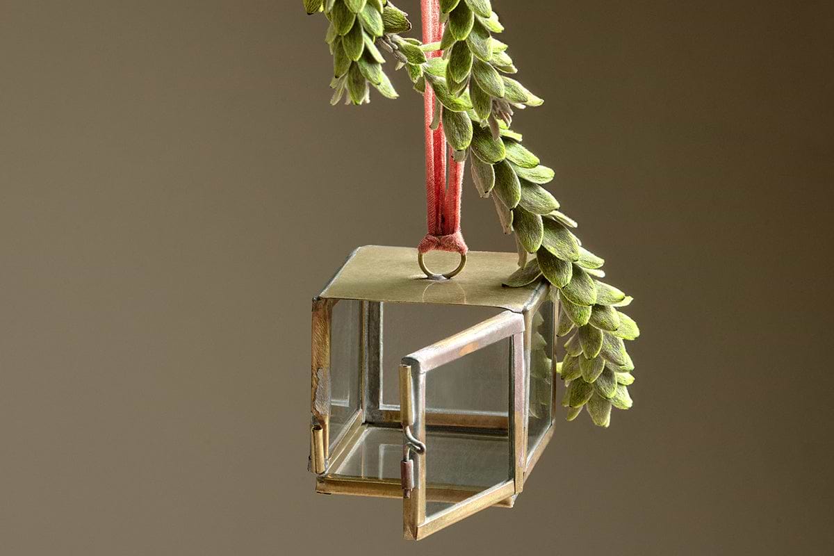 Tiny Kiko Box Decorations (Set of 2) - Antique Brass