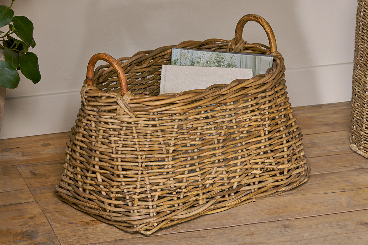 Netra Rattan Basket - Natural