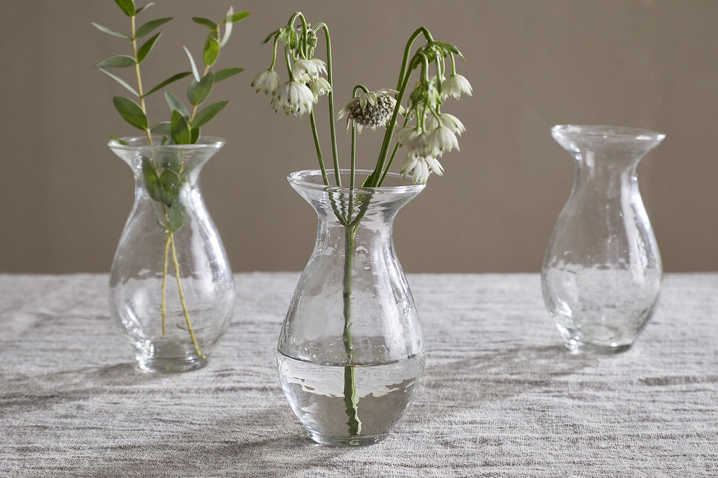 Bapti Bud Vases - Clear - (Set of 3)