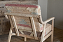 Kavya Kilim Occasional Armchair - Natural