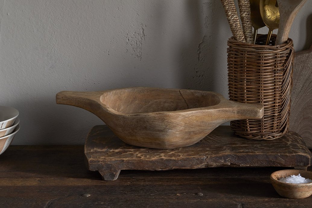 Naashta Handled Serving Bowl - Natural