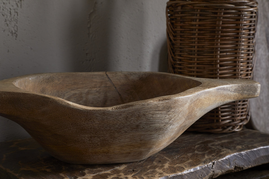 Naashta Handled Serving Bowl - Natural