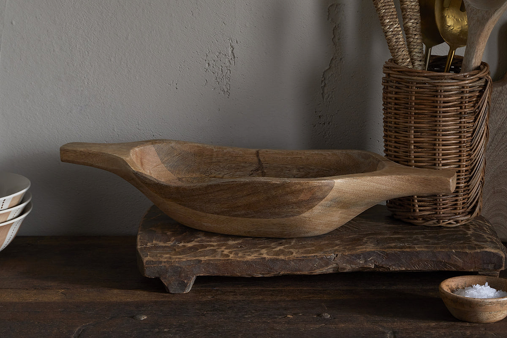 Naashta Handled Serving Bowl - Natural