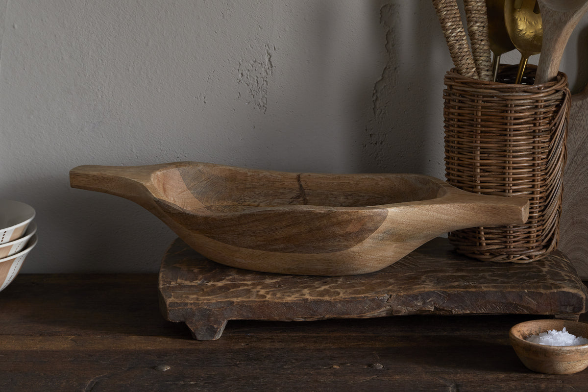 Naashta Handled Serving Bowl - Natural