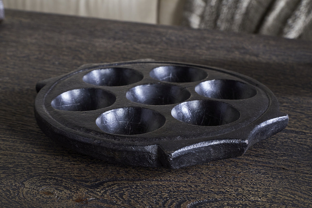 Maji Stone Multi Tealight Holder - Antique Black