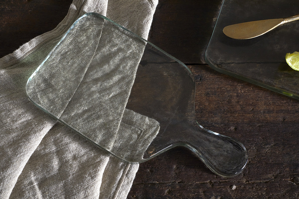 Komal Serving Platter - Clear