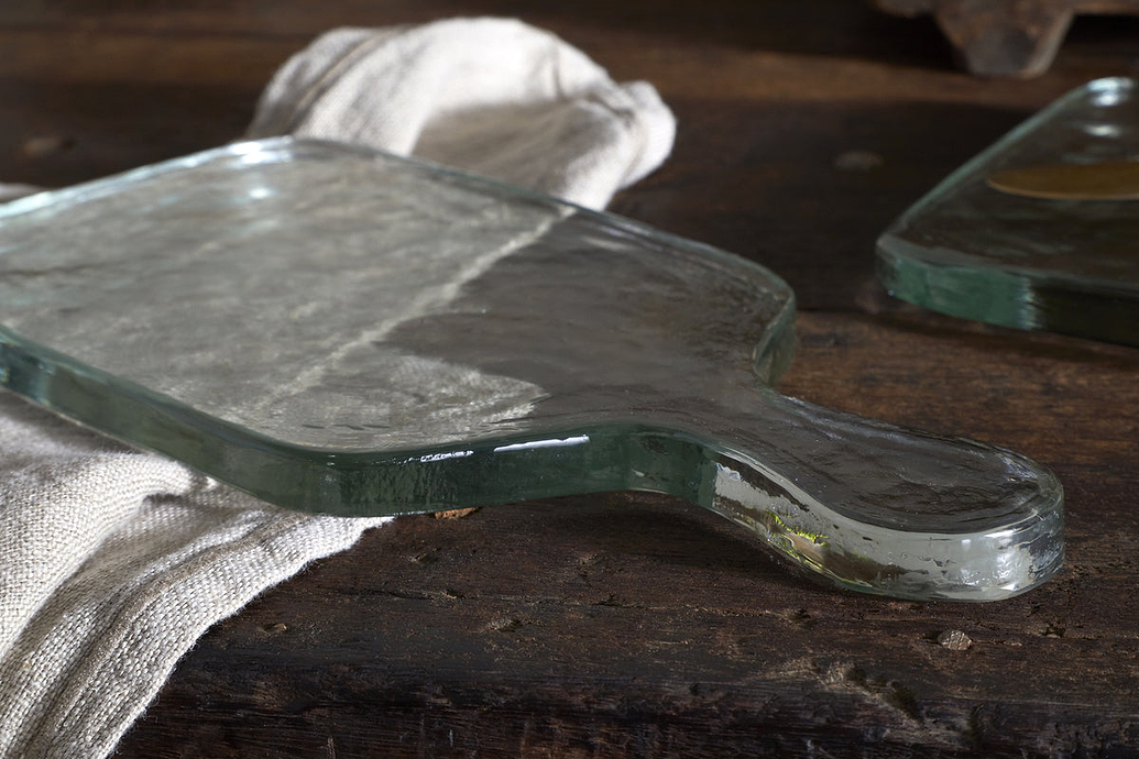 Komal Serving Platter - Clear