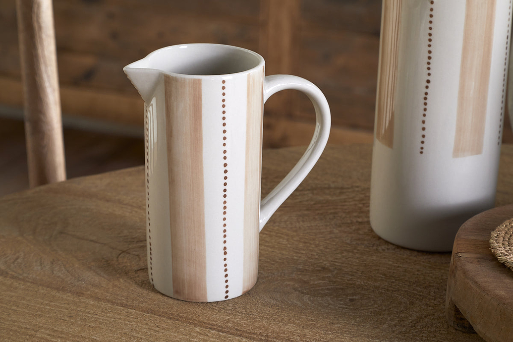 Patthar Jug - Cream & Clay - Small