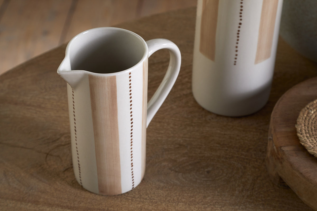 Patthar Jug - Cream & Clay - Small