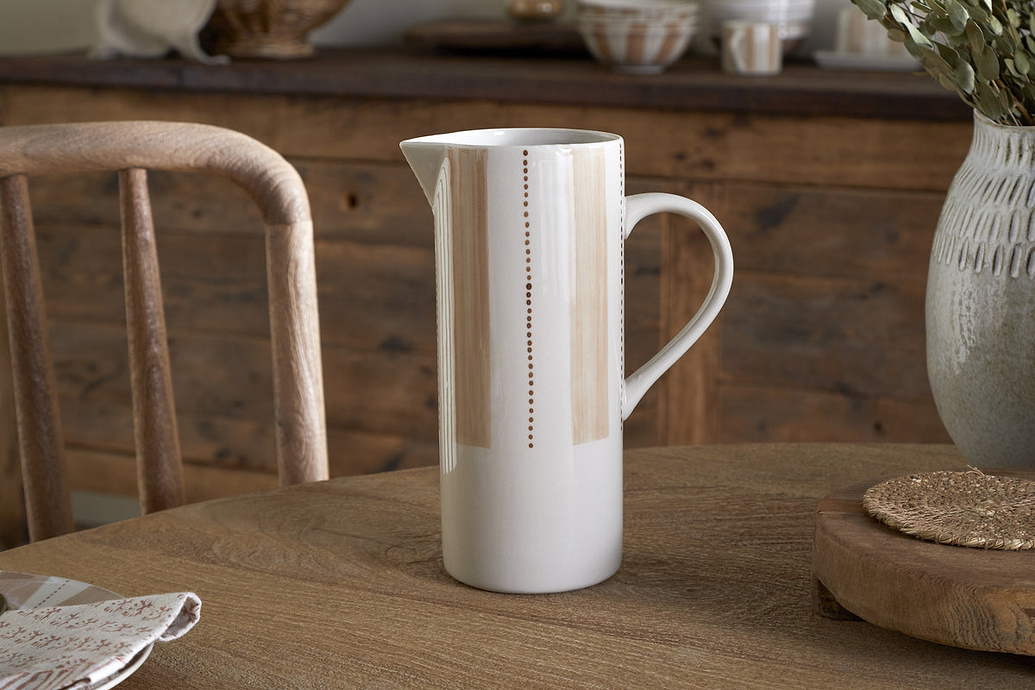 Patthar Jug - Cream & Clay - Large