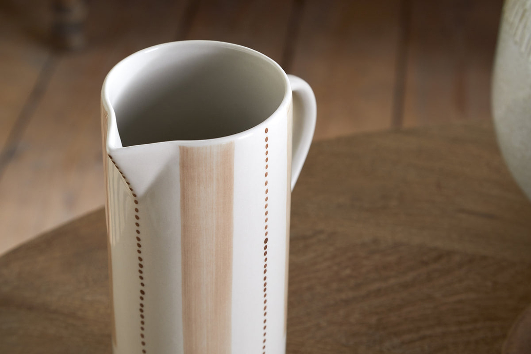 Patthar Jug - Cream & Clay - Large