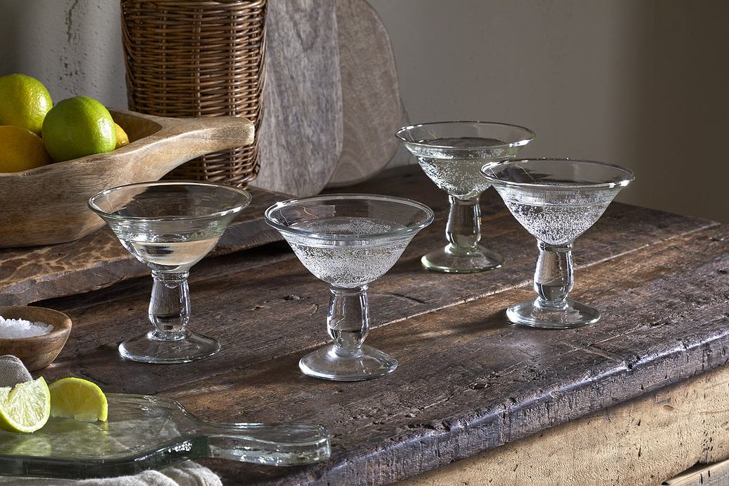 Sooraj Champagne Coupe - Clear - (Set of 4)