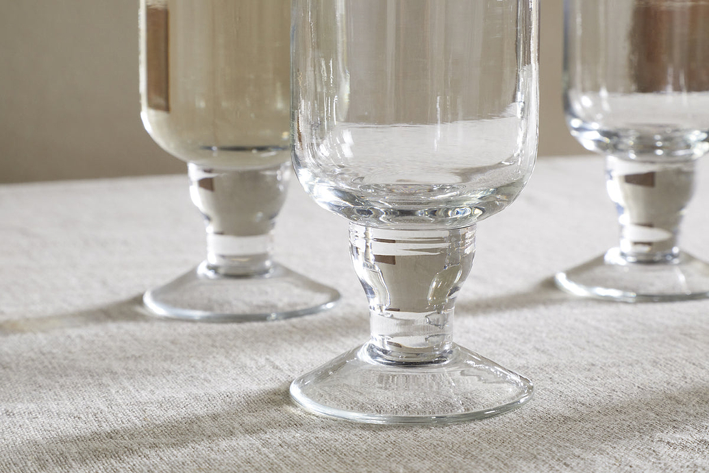 Sooraj Large Glass - Clear - (Set of 4)