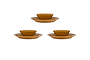 Nuwara Dinnerware Set  - Mustard (Set of 12)