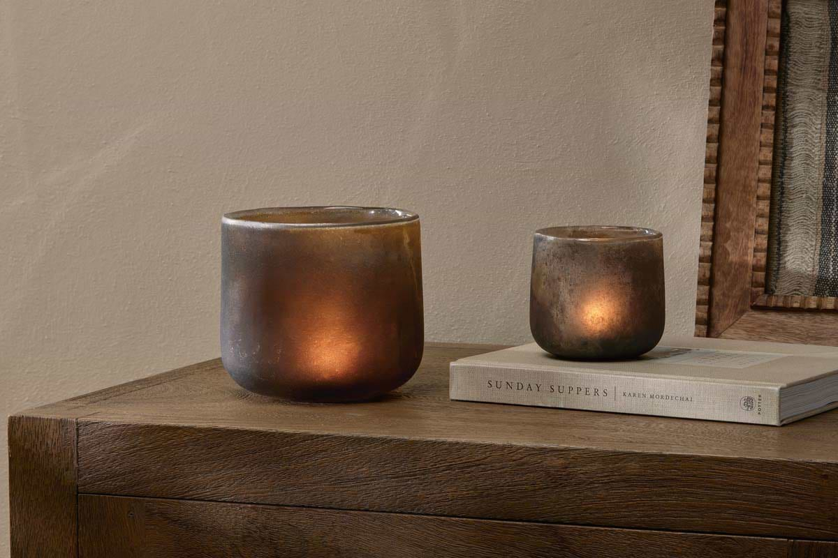 Nesda Tealight Holder - Frosted Black