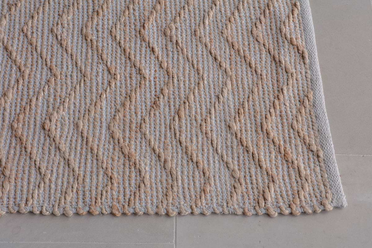 Nabami Chevron Jute Rug - Natural-nkuku