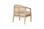 Nabhi Mango Wood & Cane Occasional Chair - Natural-nkuku