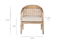 Nabhi Mango Wood & Cane Occasional Chair - Natural-nkuku