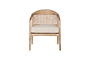 Nabhi Mango Wood & Cane Occasional Chair - Natural-nkuku